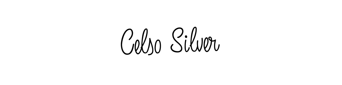 Use a signature maker to create a handwritten signature online. With this signature software, you can design (Angelique-Rose-font-FFP) your own signature for name Celso Silver. Celso Silver signature style 5 images and pictures png