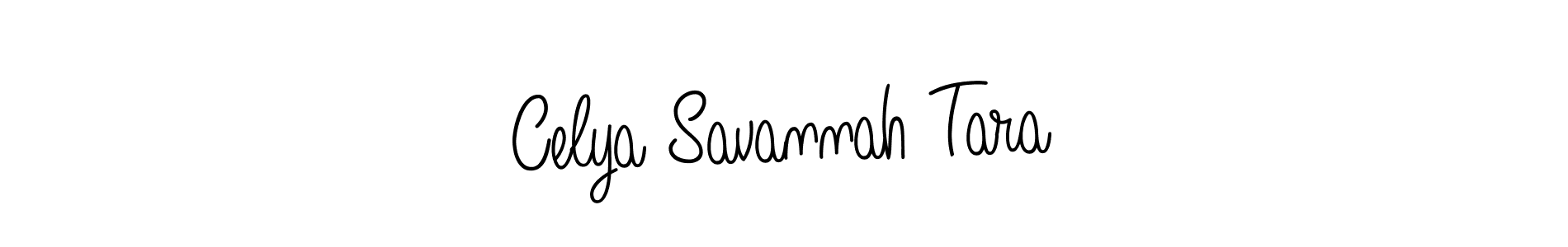 Once you've used our free online signature maker to create your best signature Angelique-Rose-font-FFP style, it's time to enjoy all of the benefits that Celya Savannah Tara name signing documents. Celya Savannah Tara signature style 5 images and pictures png