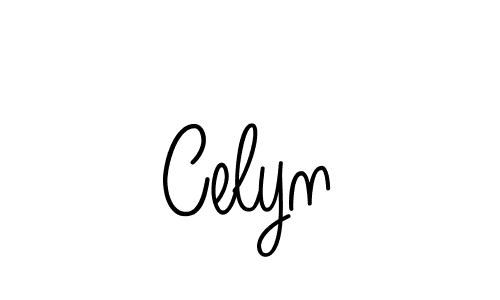 Make a beautiful signature design for name Celyn. With this signature (Angelique-Rose-font-FFP) style, you can create a handwritten signature for free. Celyn signature style 5 images and pictures png