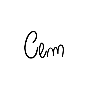 The best way (Angelique-Rose-font-FFP) to make a short signature is to pick only two or three words in your name. The name Cem include a total of six letters. For converting this name. Cem signature style 5 images and pictures png