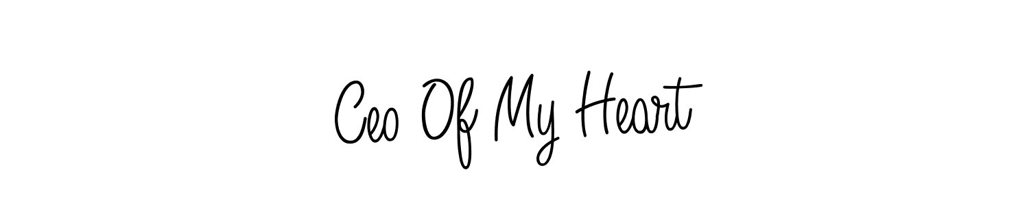 How to Draw Ceo Of My Heart signature style? Angelique-Rose-font-FFP is a latest design signature styles for name Ceo Of My Heart. Ceo Of My Heart signature style 5 images and pictures png