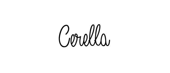 Cerella stylish signature style. Best Handwritten Sign (Angelique-Rose-font-FFP) for my name. Handwritten Signature Collection Ideas for my name Cerella. Cerella signature style 5 images and pictures png