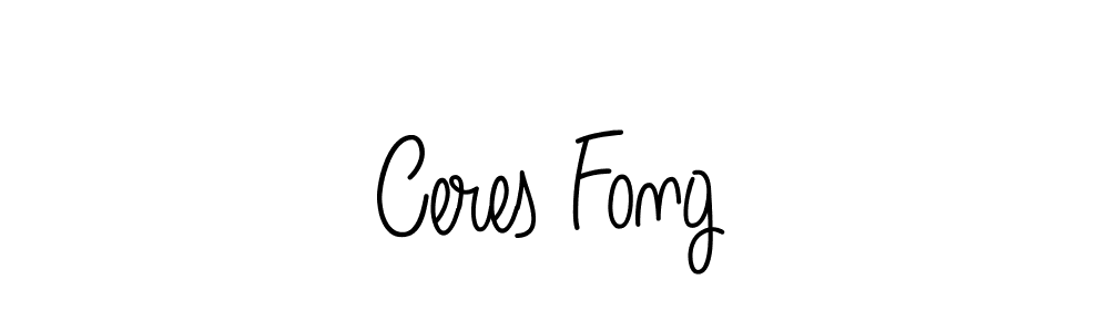 You should practise on your own different ways (Angelique-Rose-font-FFP) to write your name (Ceres Fong) in signature. don't let someone else do it for you. Ceres Fong signature style 5 images and pictures png