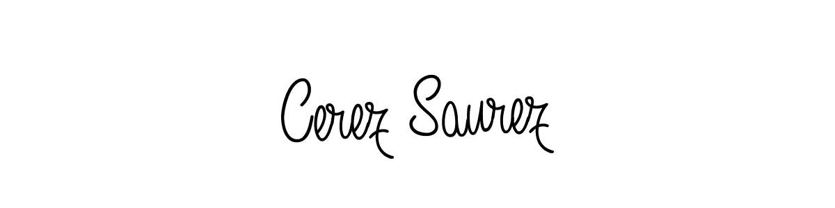 Best and Professional Signature Style for Cerez Saurez. Angelique-Rose-font-FFP Best Signature Style Collection. Cerez Saurez signature style 5 images and pictures png