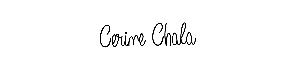 How to make Cerine Chala name signature. Use Angelique-Rose-font-FFP style for creating short signs online. This is the latest handwritten sign. Cerine Chala signature style 5 images and pictures png