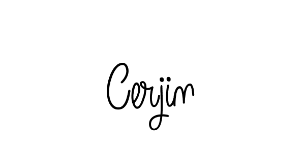 You should practise on your own different ways (Angelique-Rose-font-FFP) to write your name (Cerjin) in signature. don't let someone else do it for you. Cerjin signature style 5 images and pictures png