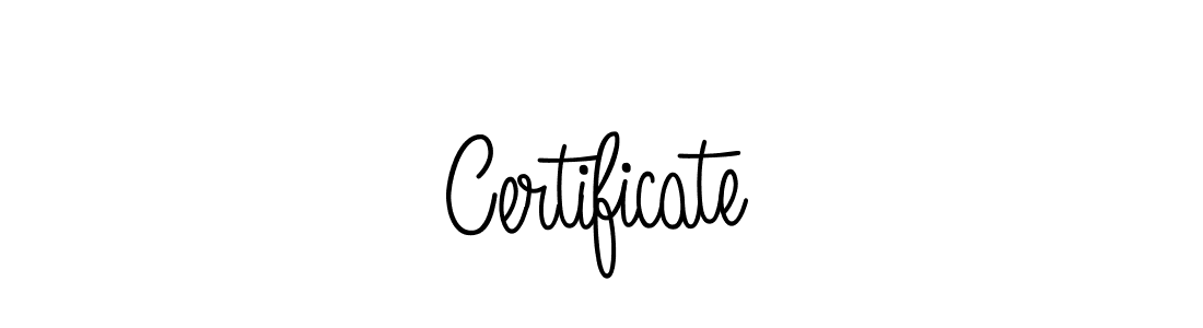Make a beautiful signature design for name Certificate. With this signature (Angelique-Rose-font-FFP) style, you can create a handwritten signature for free. Certificate signature style 5 images and pictures png