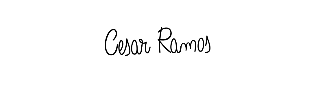 How to make Cesar Ramos name signature. Use Angelique-Rose-font-FFP style for creating short signs online. This is the latest handwritten sign. Cesar Ramos signature style 5 images and pictures png