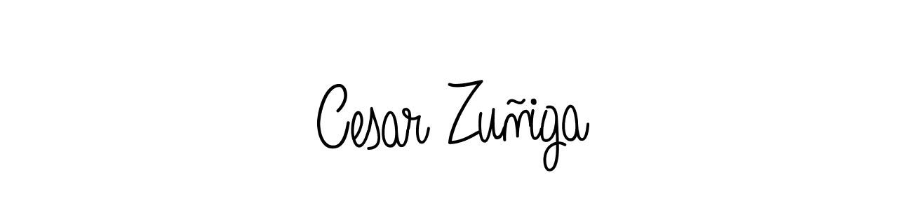 You should practise on your own different ways (Angelique-Rose-font-FFP) to write your name (Cesar Zuñiga) in signature. don't let someone else do it for you. Cesar Zuñiga signature style 5 images and pictures png