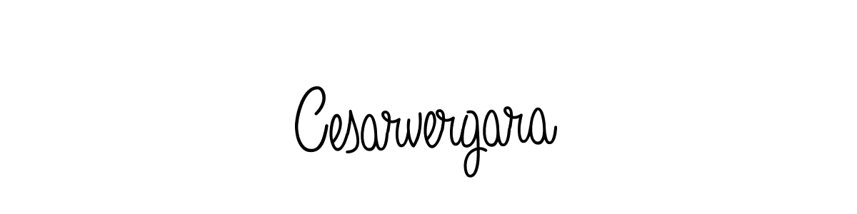 Use a signature maker to create a handwritten signature online. With this signature software, you can design (Angelique-Rose-font-FFP) your own signature for name Cesarvergara. Cesarvergara signature style 5 images and pictures png