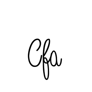 You should practise on your own different ways (Angelique-Rose-font-FFP) to write your name (Cfa) in signature. don't let someone else do it for you. Cfa signature style 5 images and pictures png