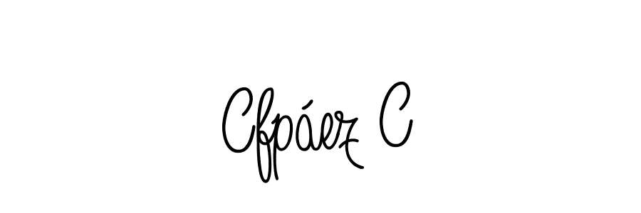 Design your own signature with our free online signature maker. With this signature software, you can create a handwritten (Angelique-Rose-font-FFP) signature for name Cfpáez C. Cfpáez C signature style 5 images and pictures png