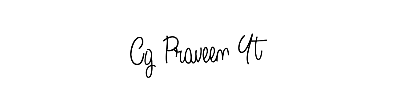 Also You can easily find your signature by using the search form. We will create Cg Praveen Yt name handwritten signature images for you free of cost using Angelique-Rose-font-FFP sign style. Cg Praveen Yt signature style 5 images and pictures png