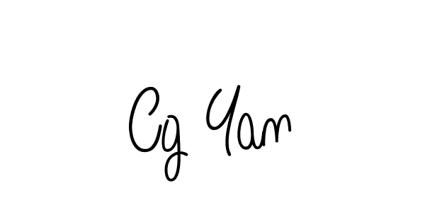 How to make Cg Yan name signature. Use Angelique-Rose-font-FFP style for creating short signs online. This is the latest handwritten sign. Cg Yan signature style 5 images and pictures png