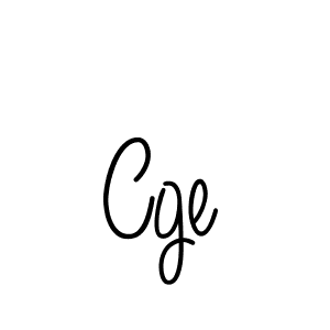 Make a beautiful signature design for name Cge. With this signature (Angelique-Rose-font-FFP) style, you can create a handwritten signature for free. Cge signature style 5 images and pictures png