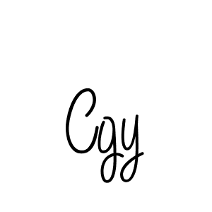Use a signature maker to create a handwritten signature online. With this signature software, you can design (Angelique-Rose-font-FFP) your own signature for name Cgy. Cgy signature style 5 images and pictures png