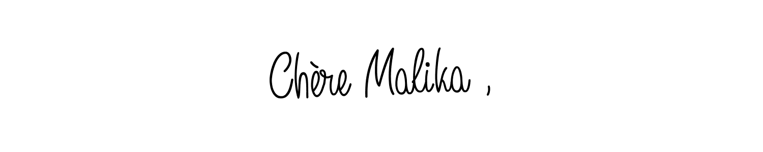 Check out images of Autograph of Chère Malika , name. Actor Chère Malika , Signature Style. Angelique-Rose-font-FFP is a professional sign style online. Chère Malika , signature style 5 images and pictures png