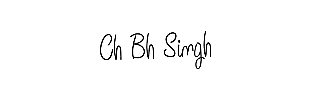 How to make Ch Bh Singh name signature. Use Angelique-Rose-font-FFP style for creating short signs online. This is the latest handwritten sign. Ch Bh Singh signature style 5 images and pictures png