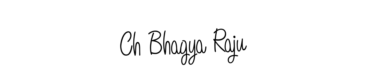 Make a beautiful signature design for name Ch Bhagya Raju. With this signature (Angelique-Rose-font-FFP) style, you can create a handwritten signature for free. Ch Bhagya Raju signature style 5 images and pictures png