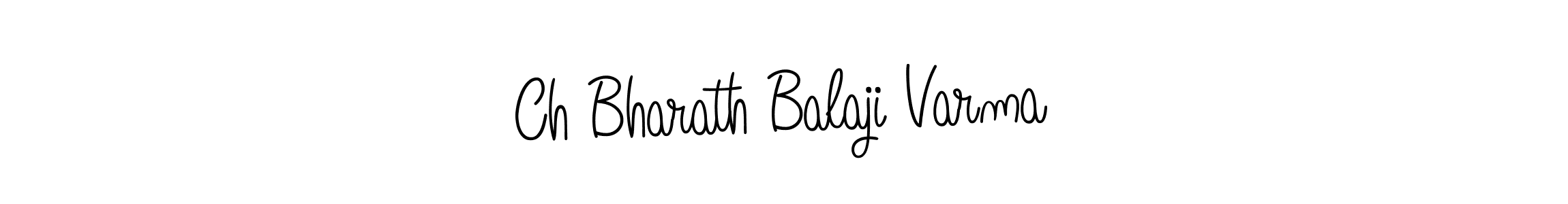 How to make Ch Bharath Balaji Varma name signature. Use Angelique-Rose-font-FFP style for creating short signs online. This is the latest handwritten sign. Ch Bharath Balaji Varma signature style 5 images and pictures png