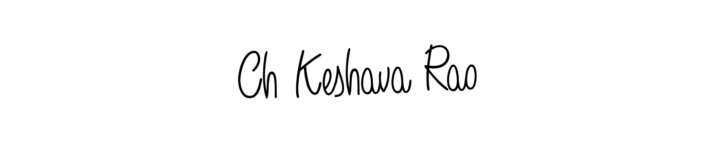 Use a signature maker to create a handwritten signature online. With this signature software, you can design (Angelique-Rose-font-FFP) your own signature for name Ch Keshava Rao. Ch Keshava Rao signature style 5 images and pictures png