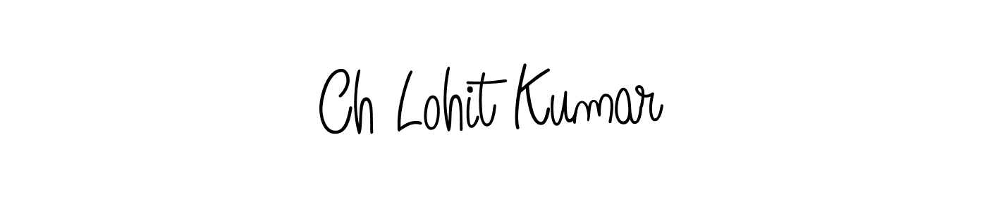Use a signature maker to create a handwritten signature online. With this signature software, you can design (Angelique-Rose-font-FFP) your own signature for name Ch Lohit Kumar. Ch Lohit Kumar signature style 5 images and pictures png