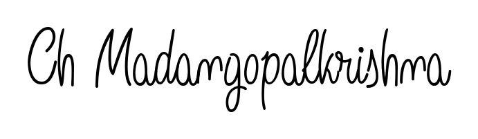 The best way (Angelique-Rose-font-FFP) to make a short signature is to pick only two or three words in your name. For converting this name Ch Madangopalkrishna. Ch Madangopalkrishna signature style 5 images and pictures png