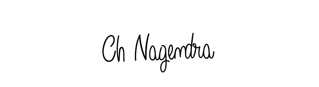 How to make Ch Nagendra name signature. Use Angelique-Rose-font-FFP style for creating short signs online. This is the latest handwritten sign. Ch Nagendra signature style 5 images and pictures png