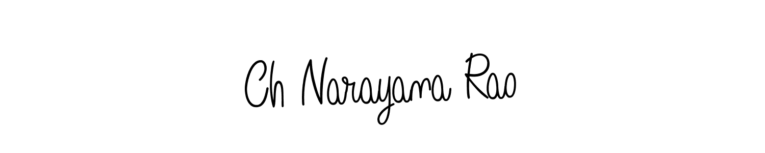 Also we have Ch Narayana Rao name is the best signature style. Create professional handwritten signature collection using Angelique-Rose-font-FFP autograph style. Ch Narayana Rao signature style 5 images and pictures png
