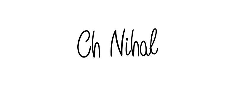 Check out images of Autograph of Ch Nihal name. Actor Ch Nihal Signature Style. Angelique-Rose-font-FFP is a professional sign style online. Ch Nihal signature style 5 images and pictures png