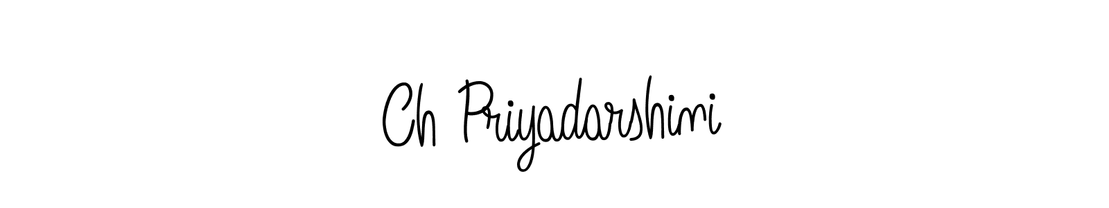 Also we have Ch Priyadarshini name is the best signature style. Create professional handwritten signature collection using Angelique-Rose-font-FFP autograph style. Ch Priyadarshini signature style 5 images and pictures png