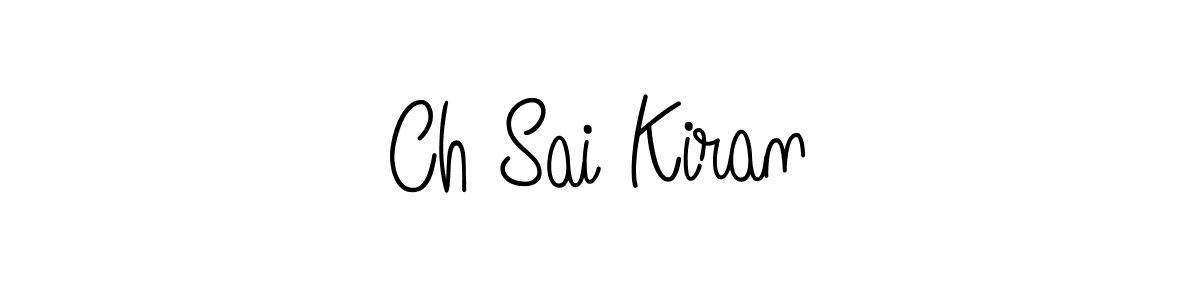 Also we have Ch Sai Kiran name is the best signature style. Create professional handwritten signature collection using Angelique-Rose-font-FFP autograph style. Ch Sai Kiran signature style 5 images and pictures png