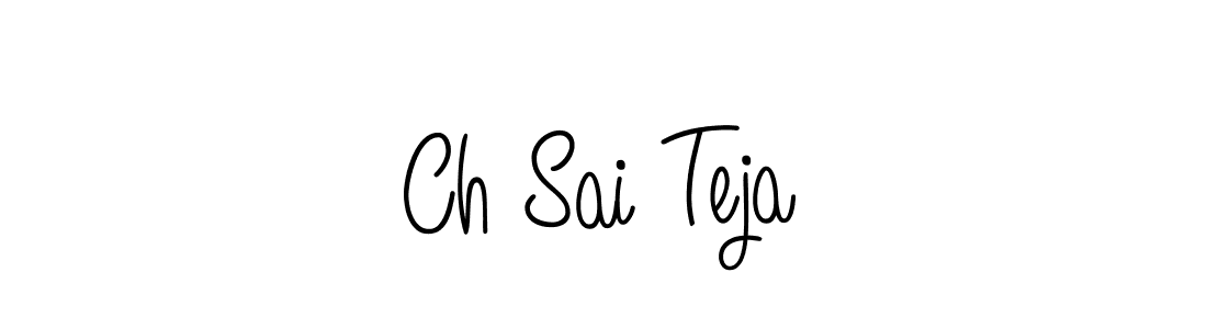 The best way (Angelique-Rose-font-FFP) to make a short signature is to pick only two or three words in your name. The name Ch Sai Teja include a total of six letters. For converting this name. Ch Sai Teja signature style 5 images and pictures png