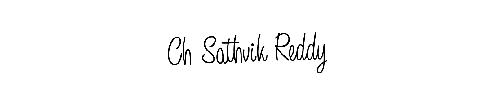 Ch Sathvik Reddy stylish signature style. Best Handwritten Sign (Angelique-Rose-font-FFP) for my name. Handwritten Signature Collection Ideas for my name Ch Sathvik Reddy. Ch Sathvik Reddy signature style 5 images and pictures png