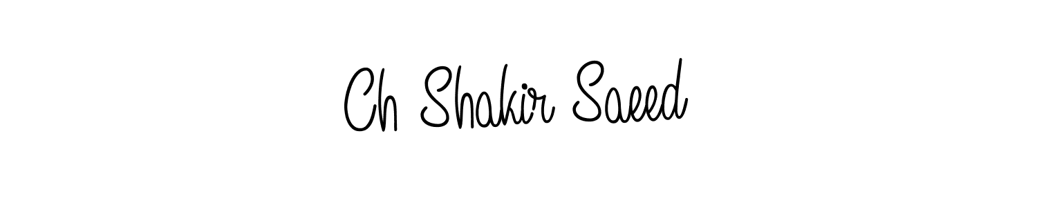 Best and Professional Signature Style for Ch Shakir Saeed. Angelique-Rose-font-FFP Best Signature Style Collection. Ch Shakir Saeed signature style 5 images and pictures png