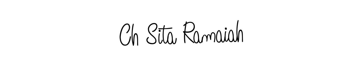 Also we have Ch Sita Ramaiah name is the best signature style. Create professional handwritten signature collection using Angelique-Rose-font-FFP autograph style. Ch Sita Ramaiah signature style 5 images and pictures png