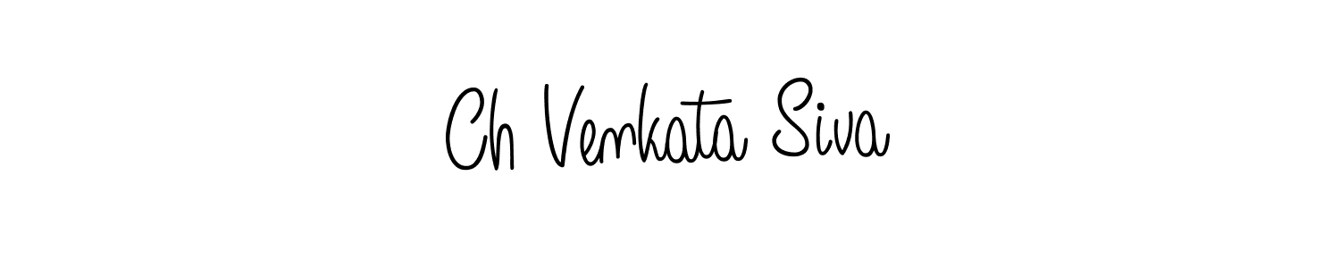 Make a beautiful signature design for name Ch Venkata Siva. With this signature (Angelique-Rose-font-FFP) style, you can create a handwritten signature for free. Ch Venkata Siva signature style 5 images and pictures png