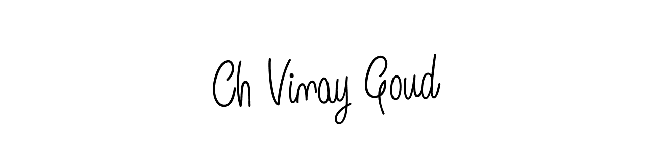 How to make Ch Vinay Goud signature? Angelique-Rose-font-FFP is a professional autograph style. Create handwritten signature for Ch Vinay Goud name. Ch Vinay Goud signature style 5 images and pictures png