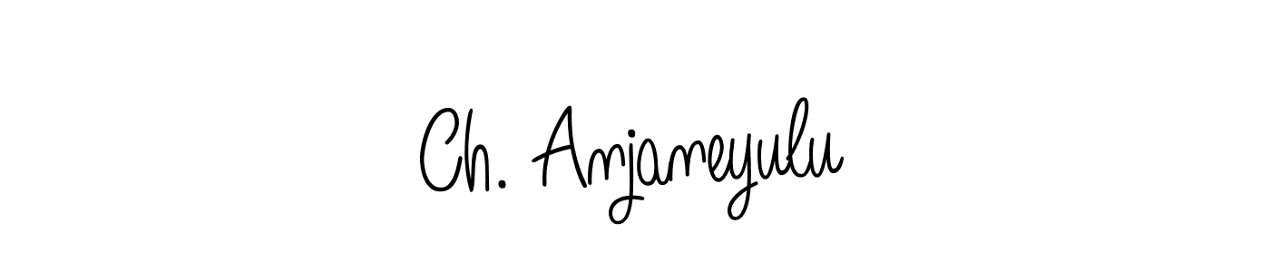 You should practise on your own different ways (Angelique-Rose-font-FFP) to write your name (Ch. Anjaneyulu) in signature. don't let someone else do it for you. Ch. Anjaneyulu signature style 5 images and pictures png