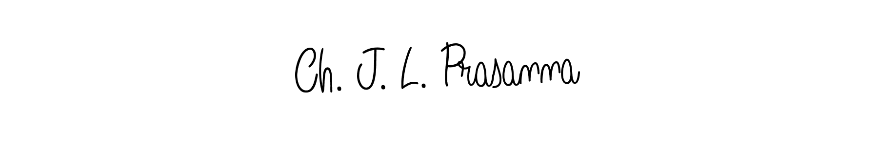 Ch. J. L. Prasanna stylish signature style. Best Handwritten Sign (Angelique-Rose-font-FFP) for my name. Handwritten Signature Collection Ideas for my name Ch. J. L. Prasanna. Ch. J. L. Prasanna signature style 5 images and pictures png