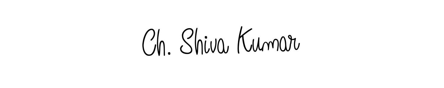 Also we have Ch. Shiva Kumar name is the best signature style. Create professional handwritten signature collection using Angelique-Rose-font-FFP autograph style. Ch. Shiva Kumar signature style 5 images and pictures png