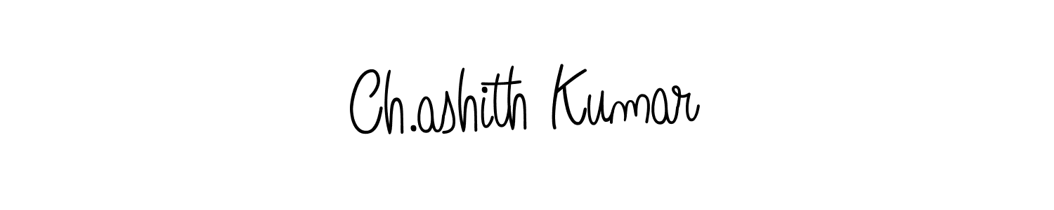 Use a signature maker to create a handwritten signature online. With this signature software, you can design (Angelique-Rose-font-FFP) your own signature for name Ch.ashith Kumar. Ch.ashith Kumar signature style 5 images and pictures png