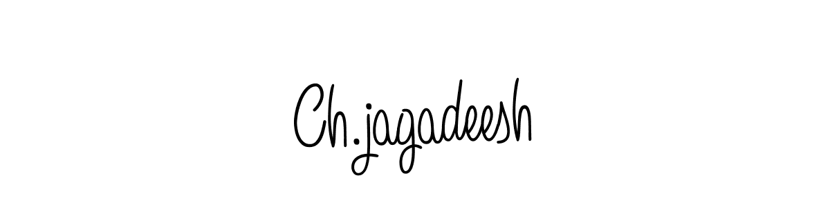 Make a beautiful signature design for name Ch.jagadeesh. With this signature (Angelique-Rose-font-FFP) style, you can create a handwritten signature for free. Ch.jagadeesh signature style 5 images and pictures png