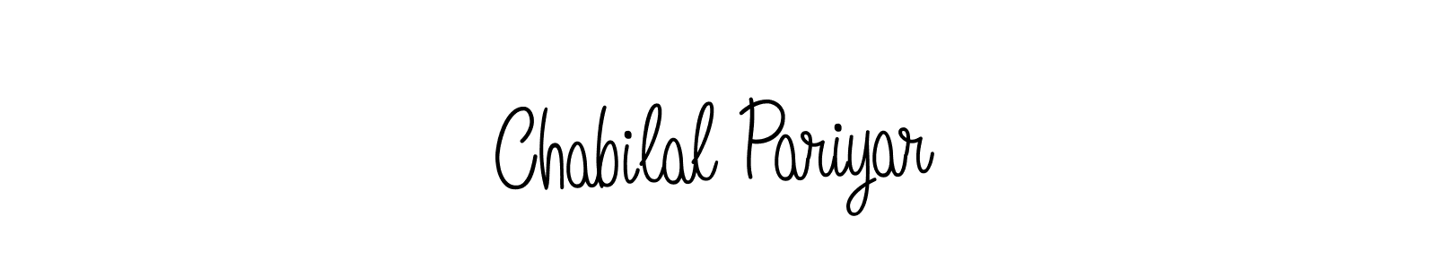 Make a beautiful signature design for name Chabilal Pariyar. With this signature (Angelique-Rose-font-FFP) style, you can create a handwritten signature for free. Chabilal Pariyar signature style 5 images and pictures png