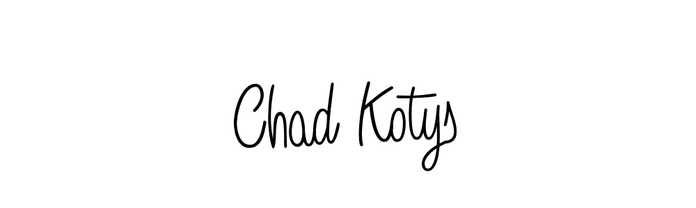Make a beautiful signature design for name Chad Kotys. With this signature (Angelique-Rose-font-FFP) style, you can create a handwritten signature for free. Chad Kotys signature style 5 images and pictures png