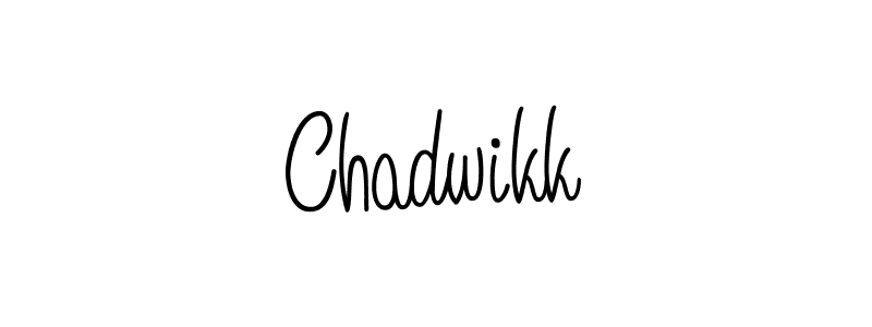 Use a signature maker to create a handwritten signature online. With this signature software, you can design (Angelique-Rose-font-FFP) your own signature for name Chadwikk. Chadwikk signature style 5 images and pictures png