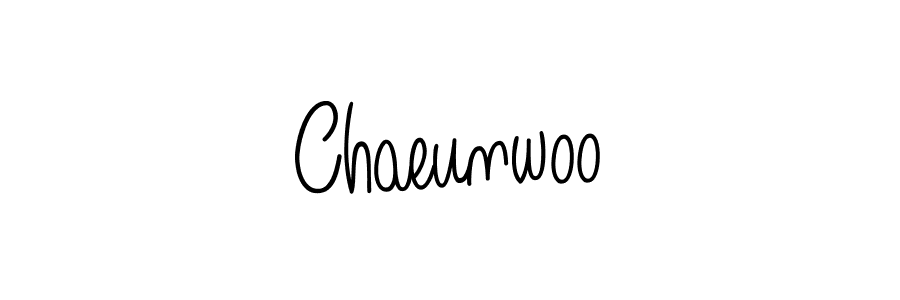 Also we have Chaeunwoo name is the best signature style. Create professional handwritten signature collection using Angelique-Rose-font-FFP autograph style. Chaeunwoo signature style 5 images and pictures png