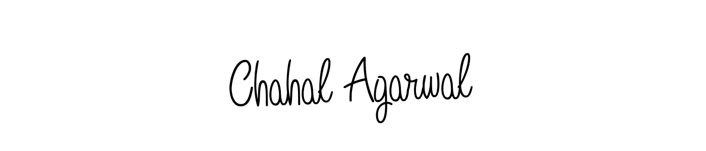 Chahal Agarwal stylish signature style. Best Handwritten Sign (Angelique-Rose-font-FFP) for my name. Handwritten Signature Collection Ideas for my name Chahal Agarwal. Chahal Agarwal signature style 5 images and pictures png