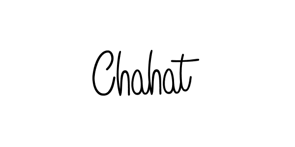 Make a beautiful signature design for name Chahat. With this signature (Angelique-Rose-font-FFP) style, you can create a handwritten signature for free. Chahat signature style 5 images and pictures png