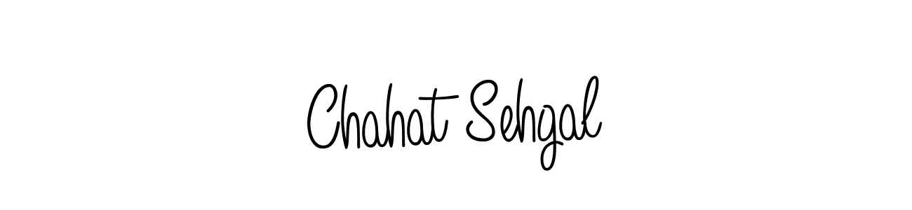Use a signature maker to create a handwritten signature online. With this signature software, you can design (Angelique-Rose-font-FFP) your own signature for name Chahat Sehgal. Chahat Sehgal signature style 5 images and pictures png